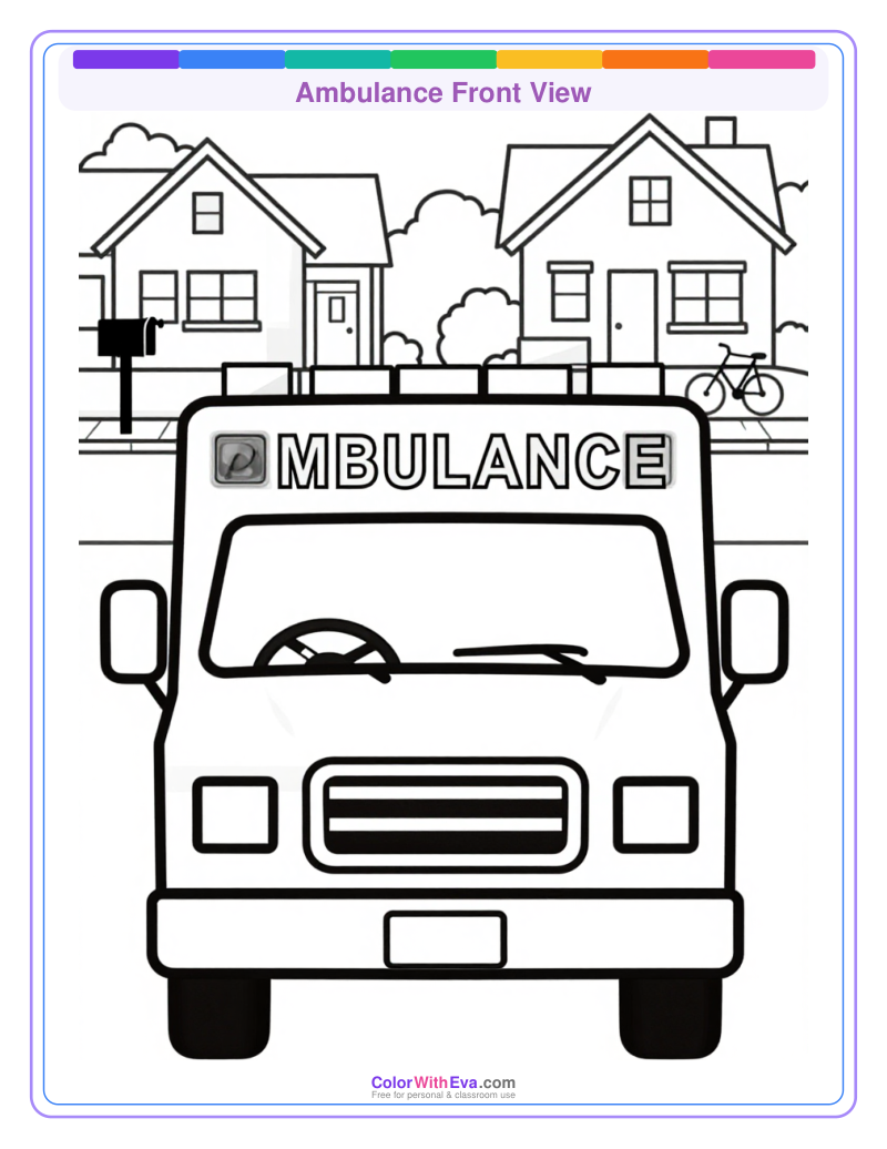 Ambulance Front View preview