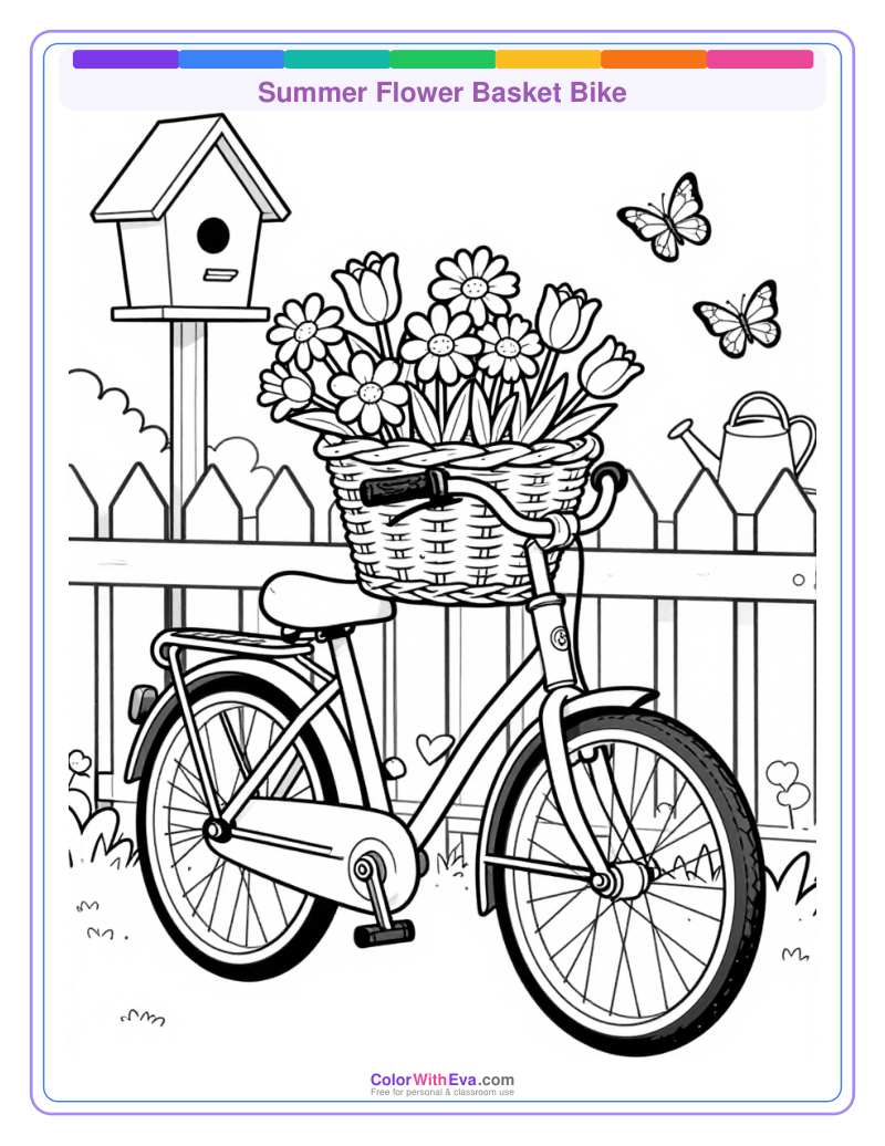 Summer Flower Basket Bike preview