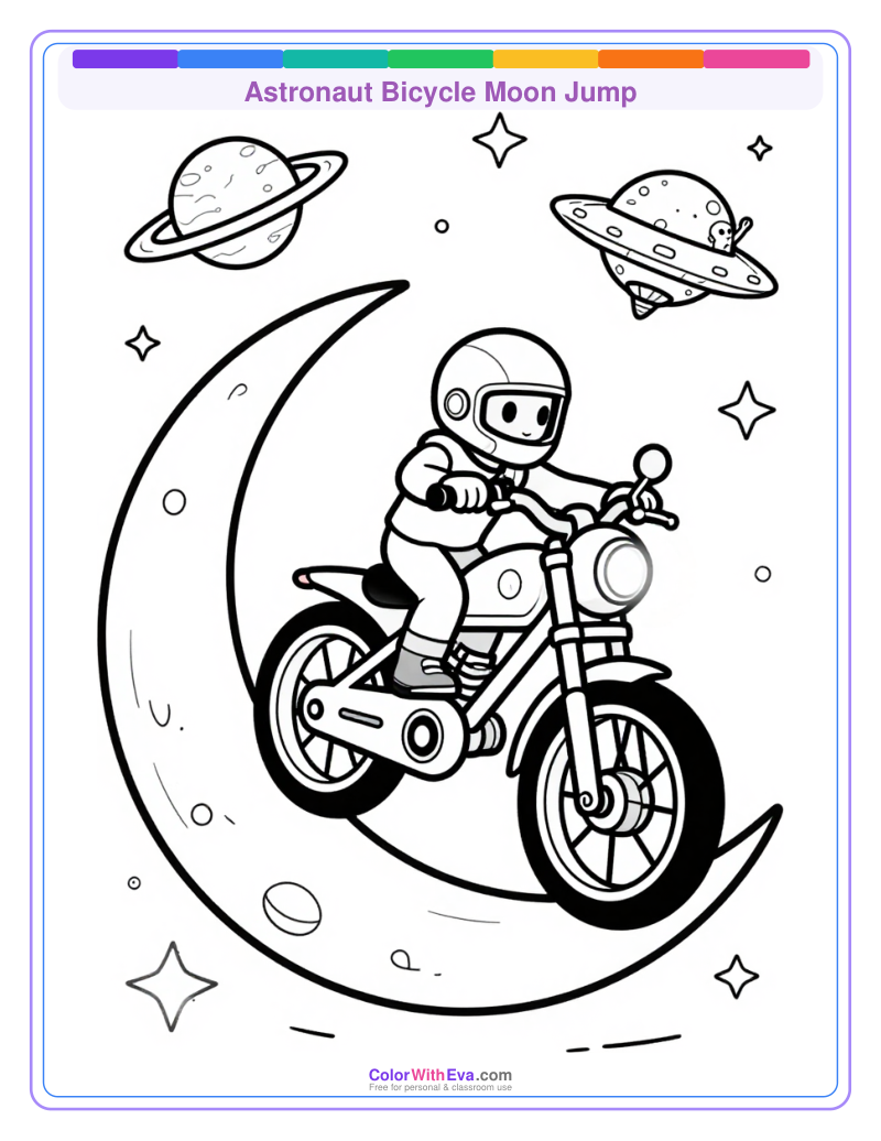 Astronaut Bicycle Moon Jump thumbnail