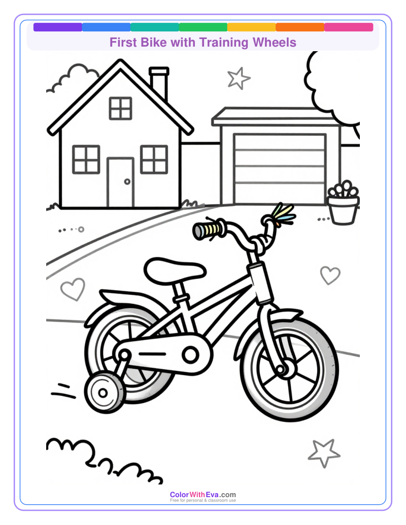 First Bike with Training Wheels preview