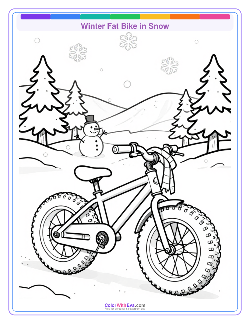 Winter Fat Bike in Snow preview