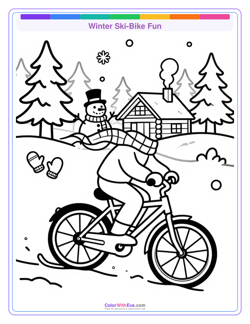 Winter Ski-Bike Fun thumbnail
