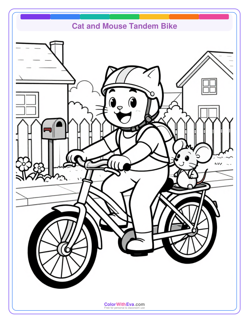 Cat and Mouse Tandem Bike thumbnail