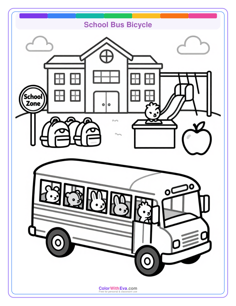 School Bus Bicycle preview