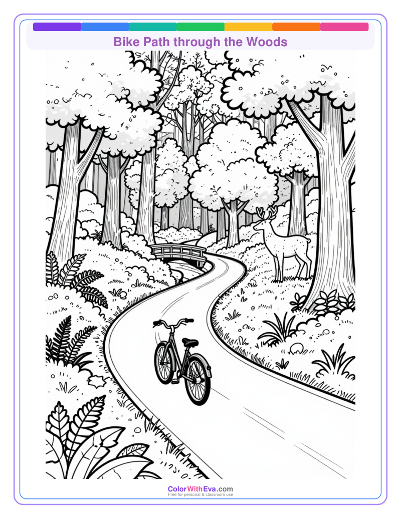 Bike Path through the Woods preview