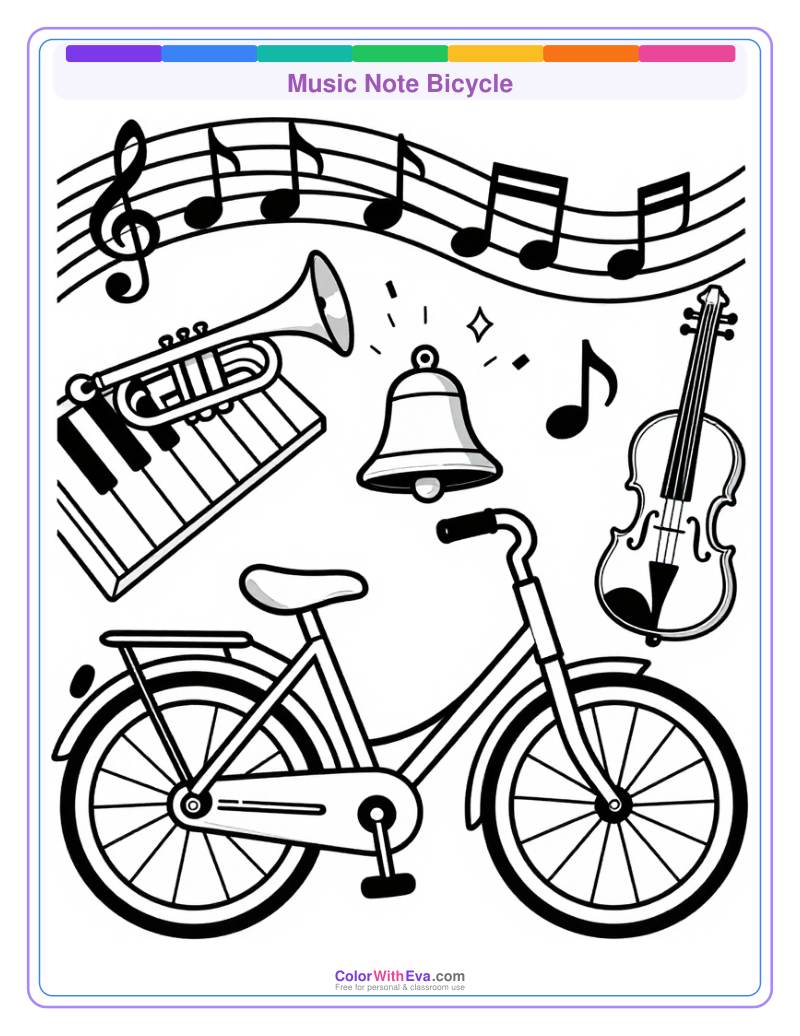 Music Note Bicycle thumbnail