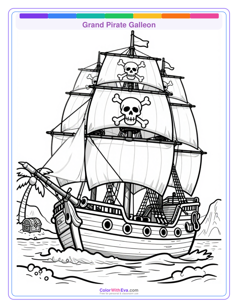 Grand Pirate Galleon preview
