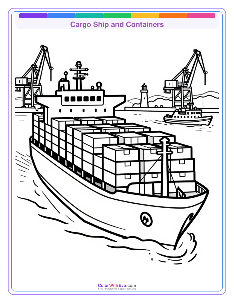 Cargo Ship and Containers preview