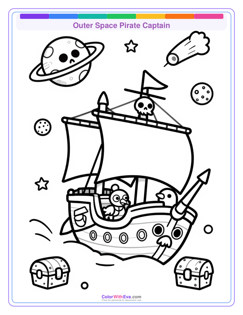 Outer Space Pirate Captain preview