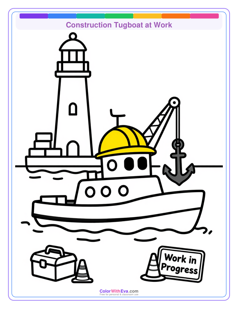Construction Tugboat at Work thumbnail