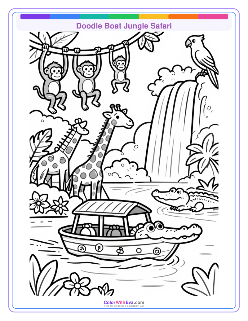 Doodle Boat Jungle Safari thumbnail
