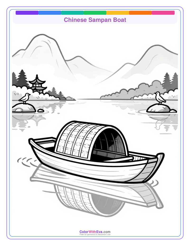 Chinese Sampan Boat preview