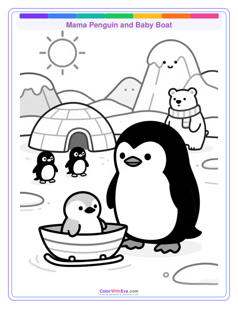 Mama Penguin and Baby Boat thumbnail