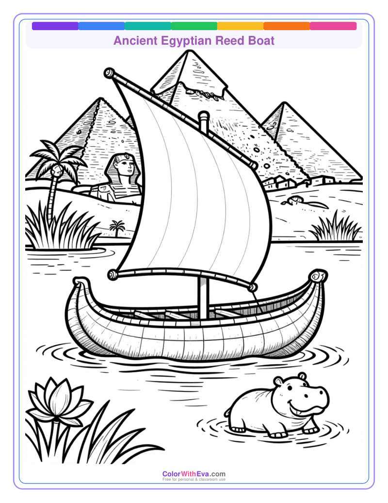 Ancient Egyptian Reed Boat preview