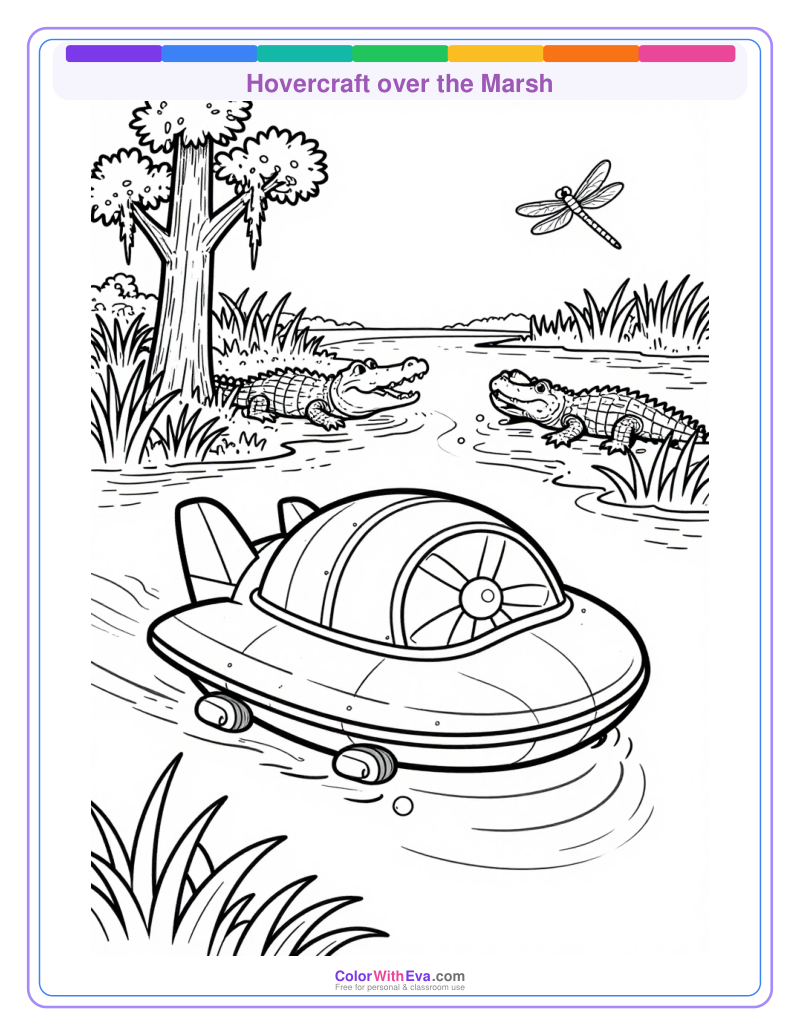Hovercraft over the Marsh preview