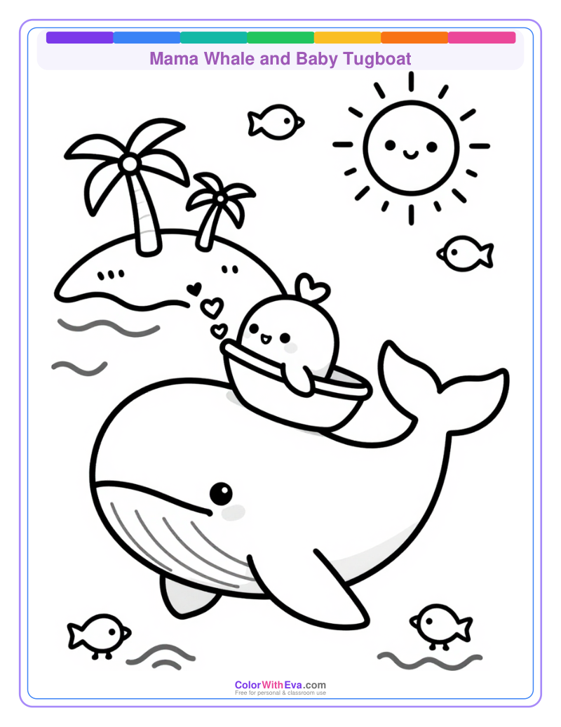 Mama Whale and Baby Tugboat thumbnail