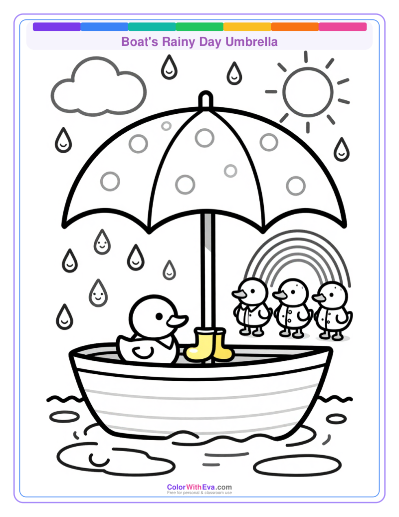 Boat's Rainy Day Umbrella thumbnail