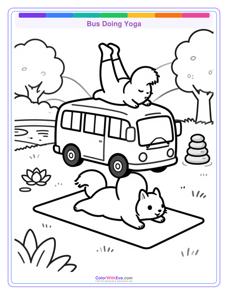 Bus Doing Yoga preview