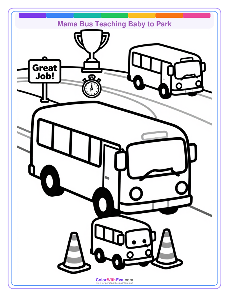 Mama Bus Teaching Baby to Park preview