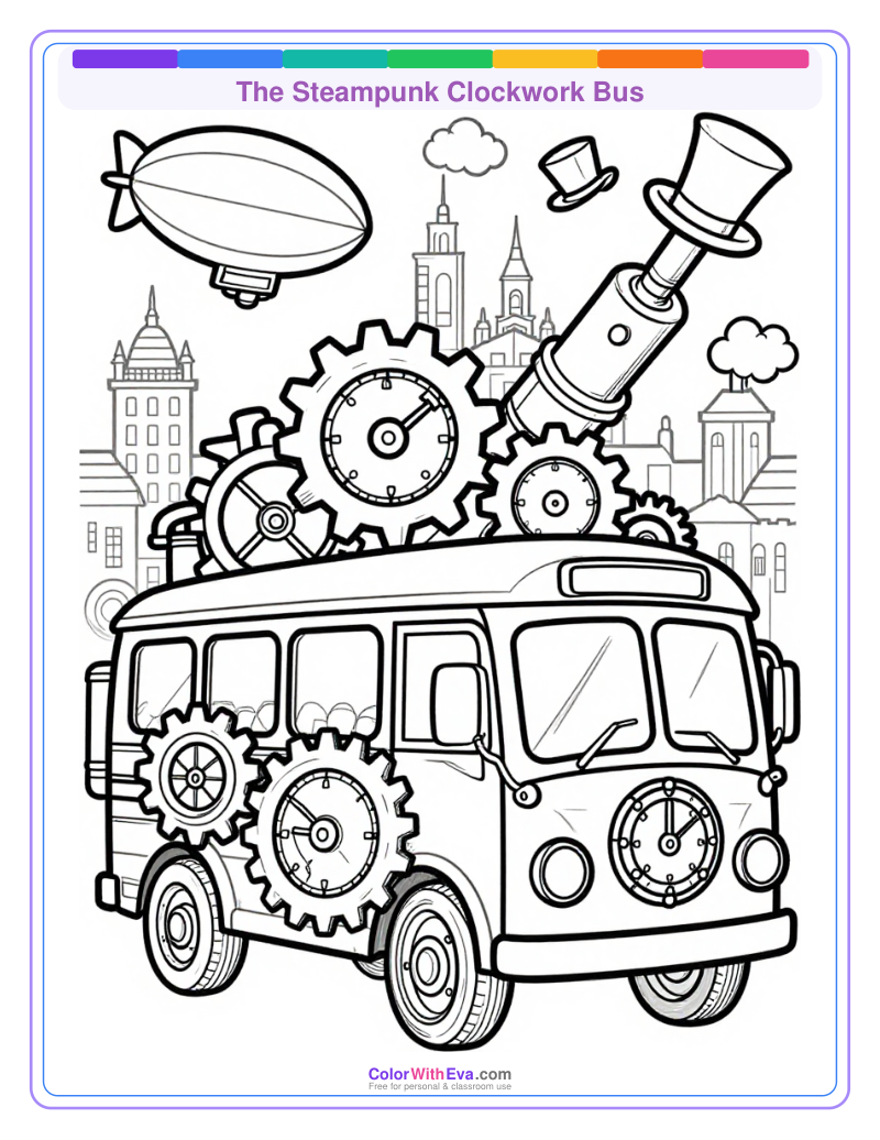 The Steampunk Clockwork Bus preview