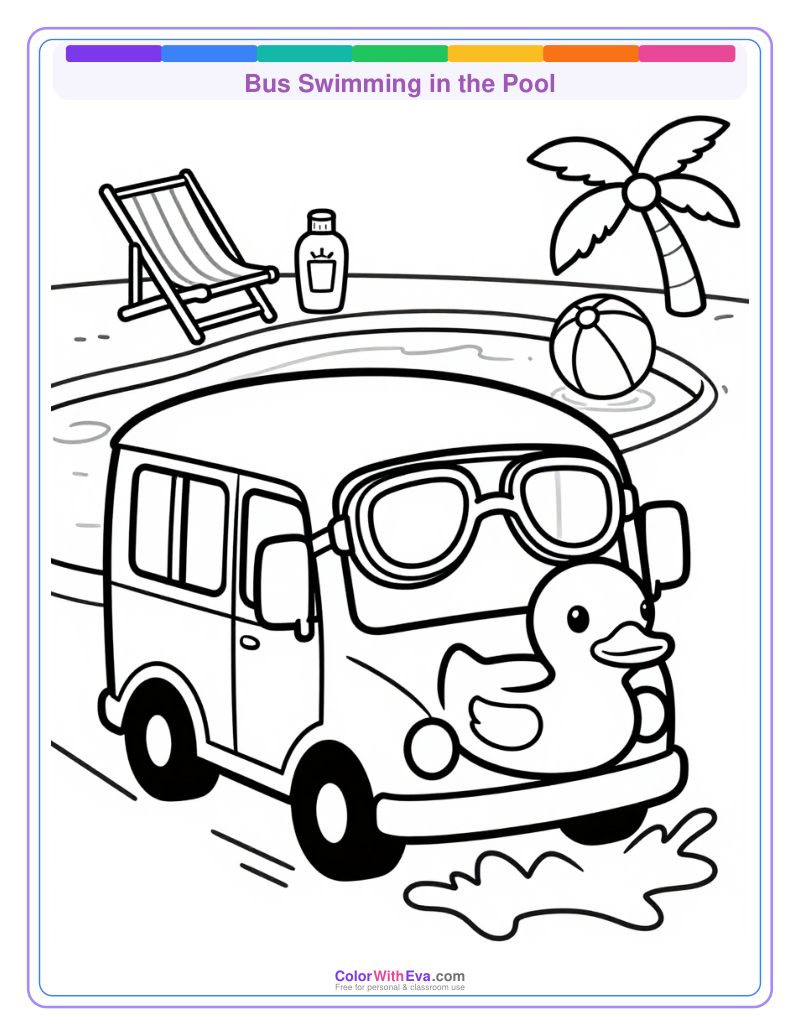Bus Swimming in the Pool thumbnail