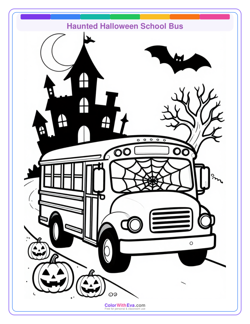 Haunted Halloween School Bus preview