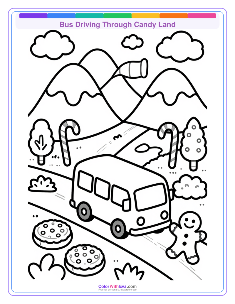 Bus Driving Through Candy Land thumbnail