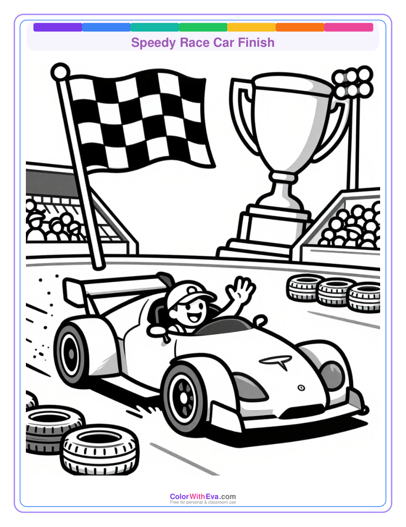 Speedy Race Car Finish preview
