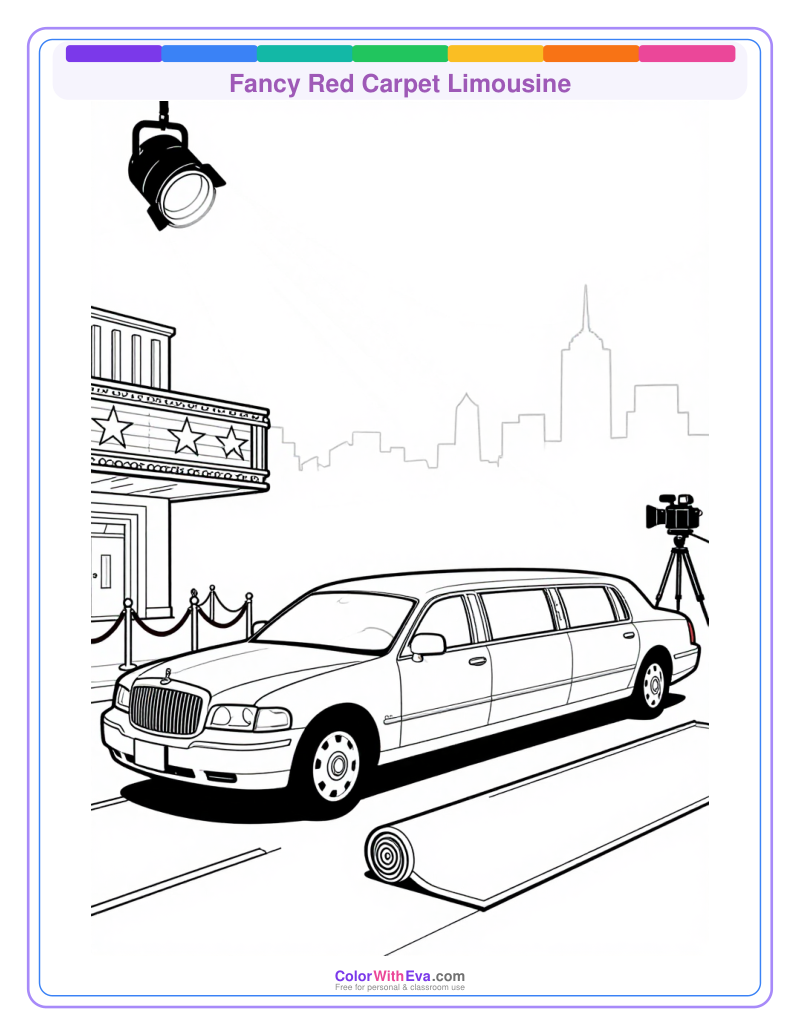 Fancy Red Carpet Limousine preview