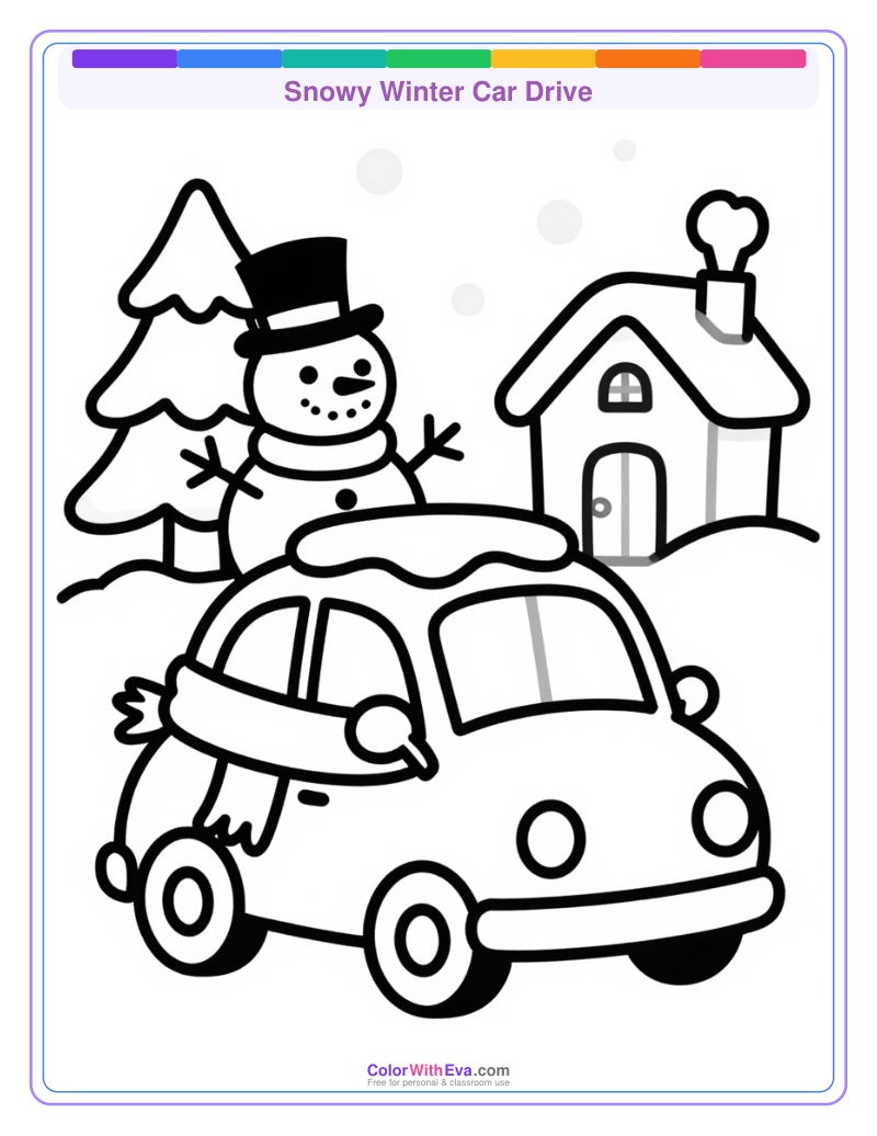 Snowy Winter Car Drive preview