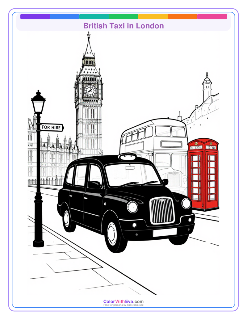 British Taxi in London preview