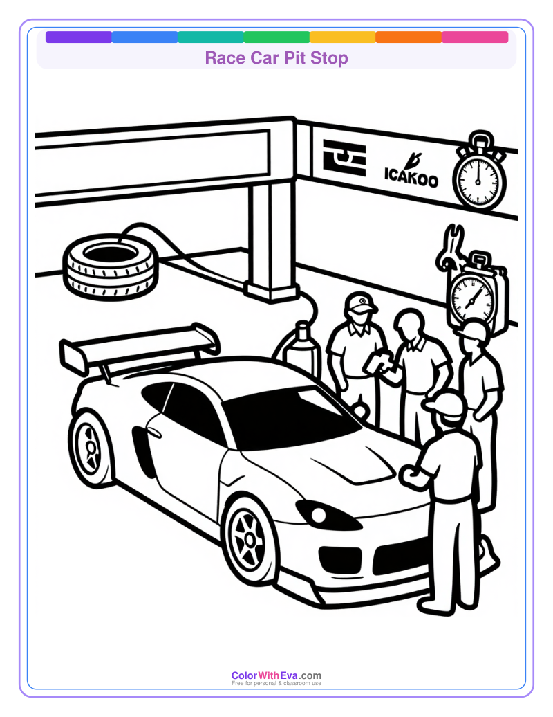 Race Car Pit Stop preview