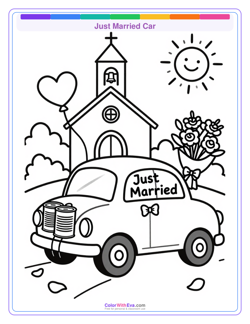 Just Married Car preview