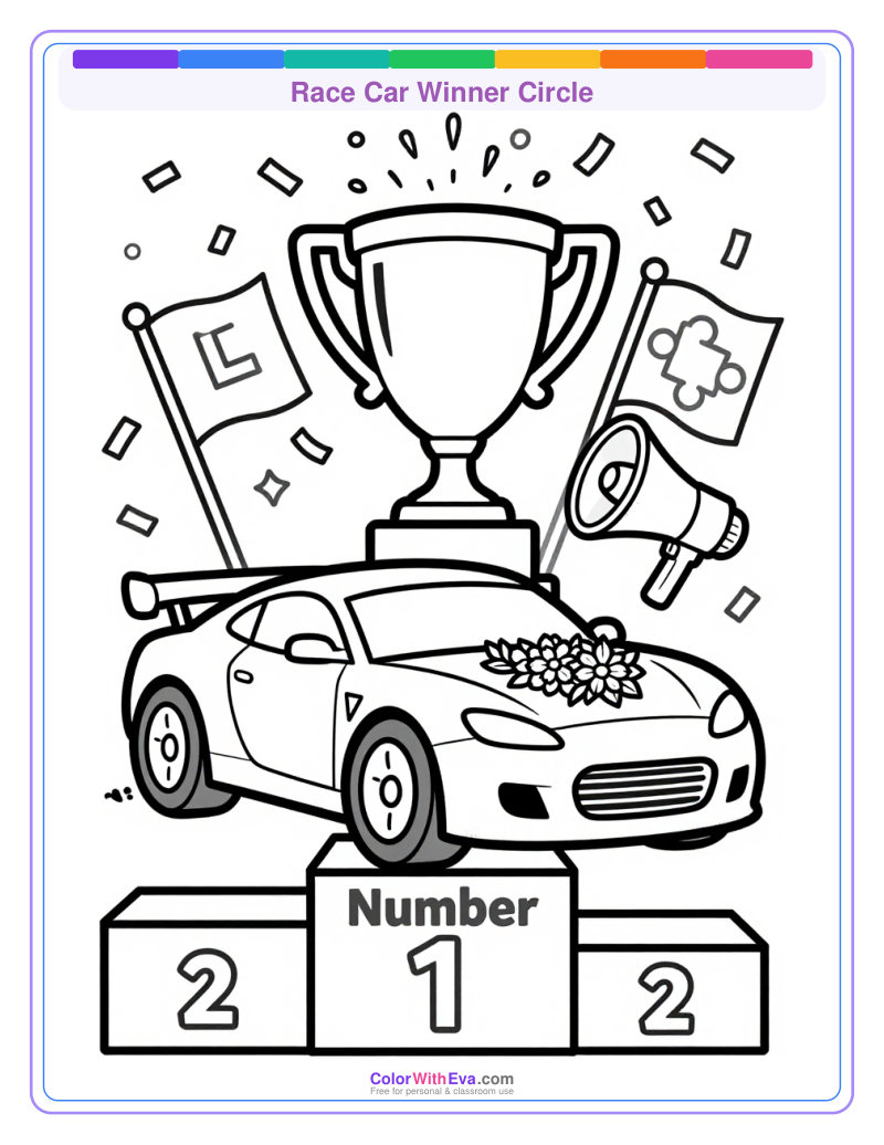 Race Car Winner Circle preview