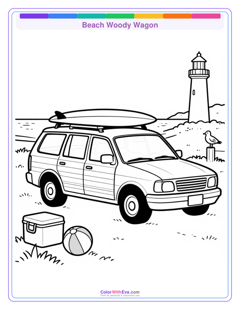 Beach Woody Wagon preview