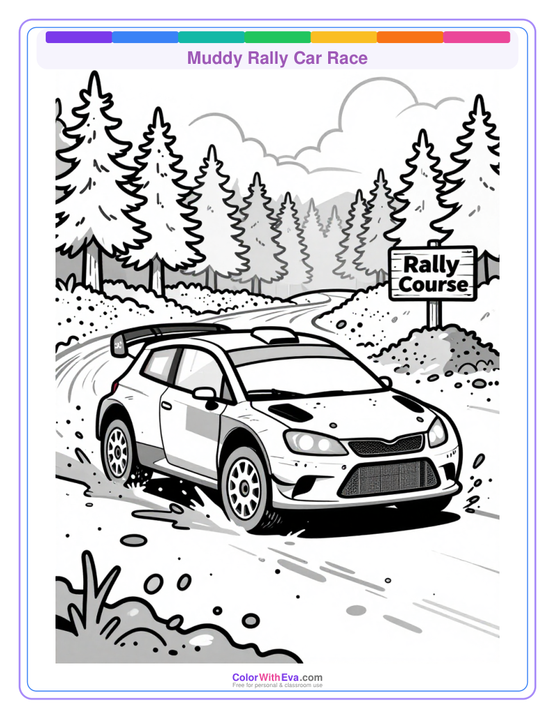 Muddy Rally Car Race preview