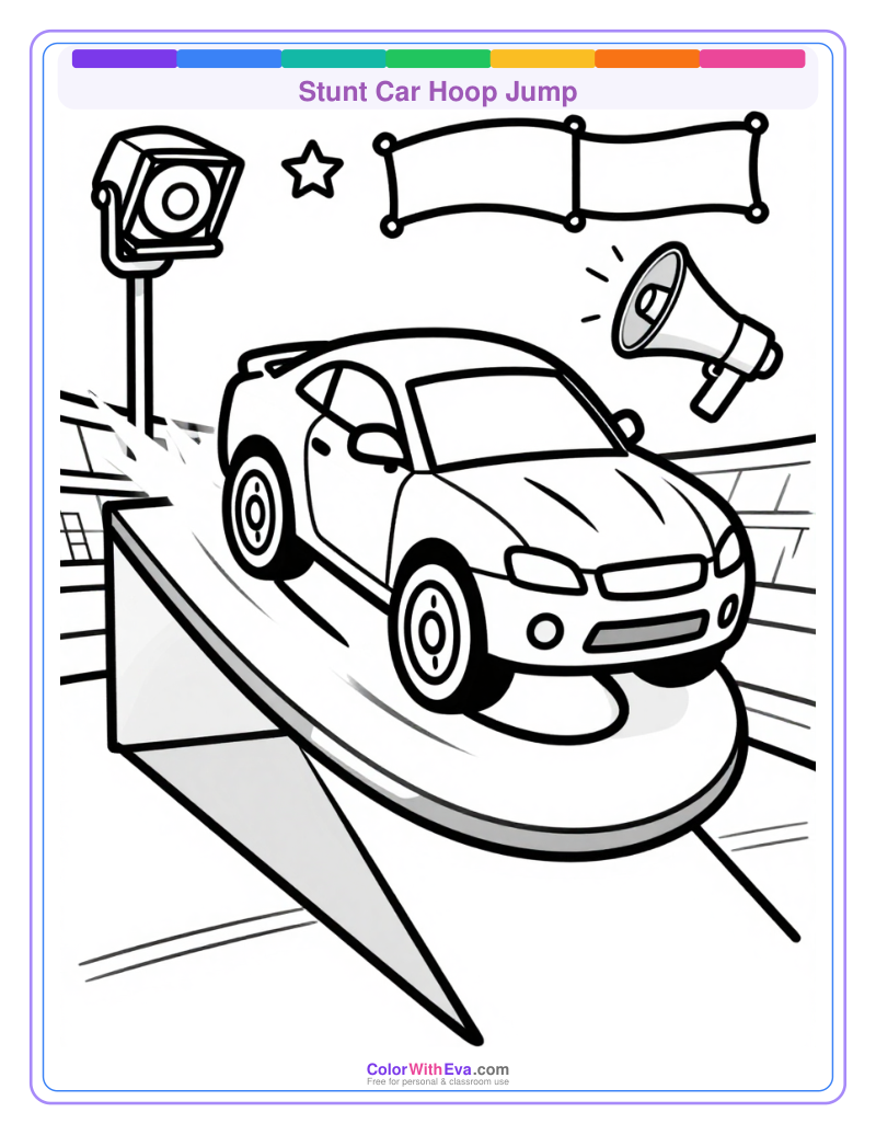 Stunt Car Hoop Jump preview