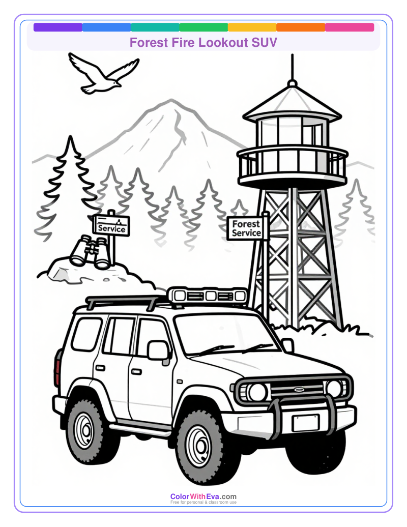 Forest Fire Lookout SUV preview