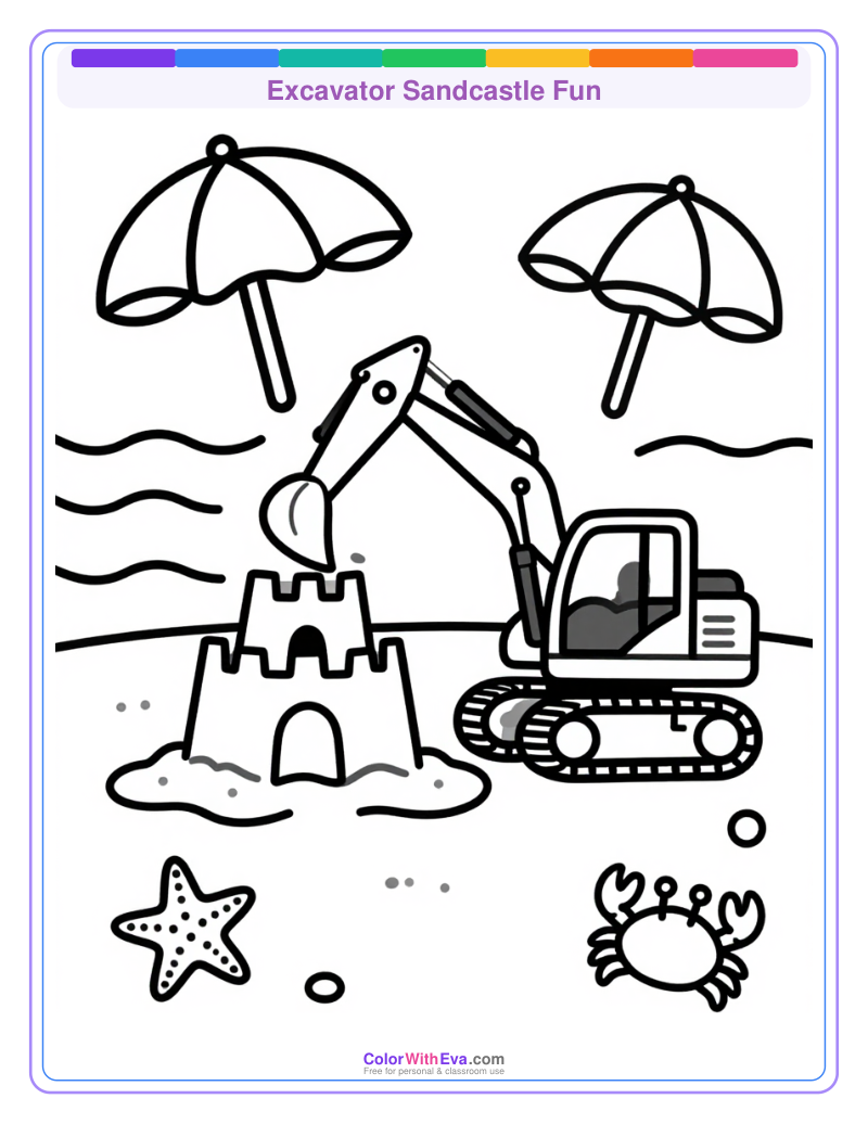 Excavator Sandcastle Fun preview