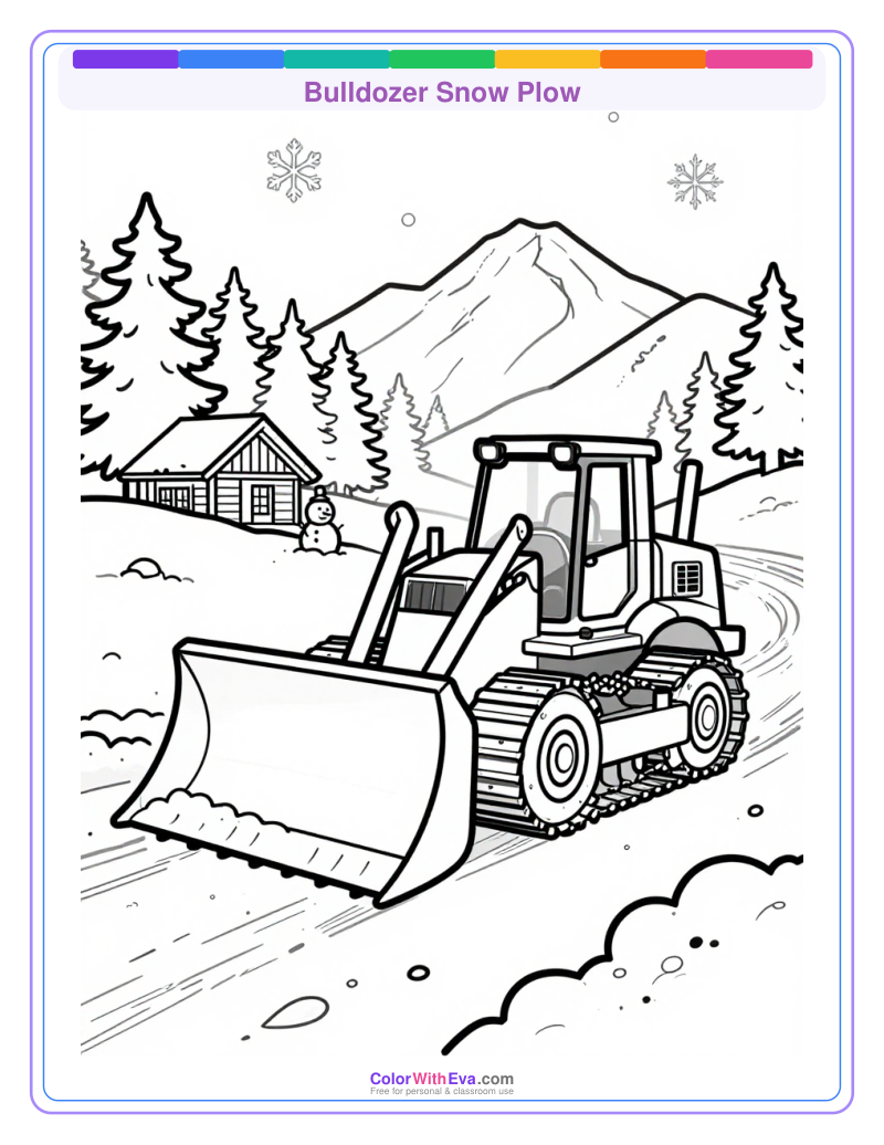 Bulldozer Snow Plow preview