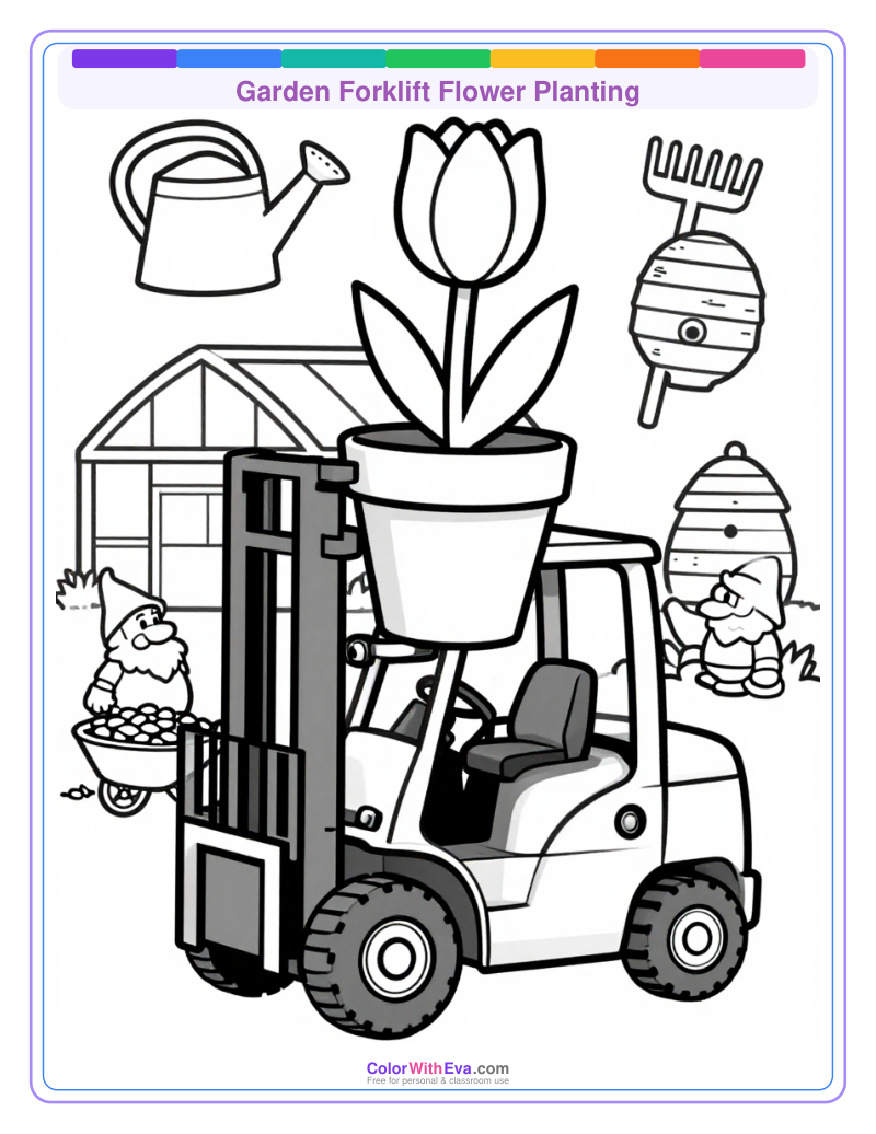 Garden Forklift Flower Planting thumbnail