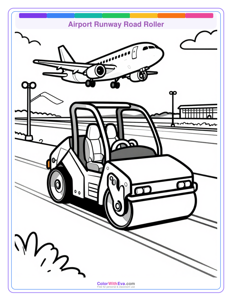 Airport Runway Road Roller preview