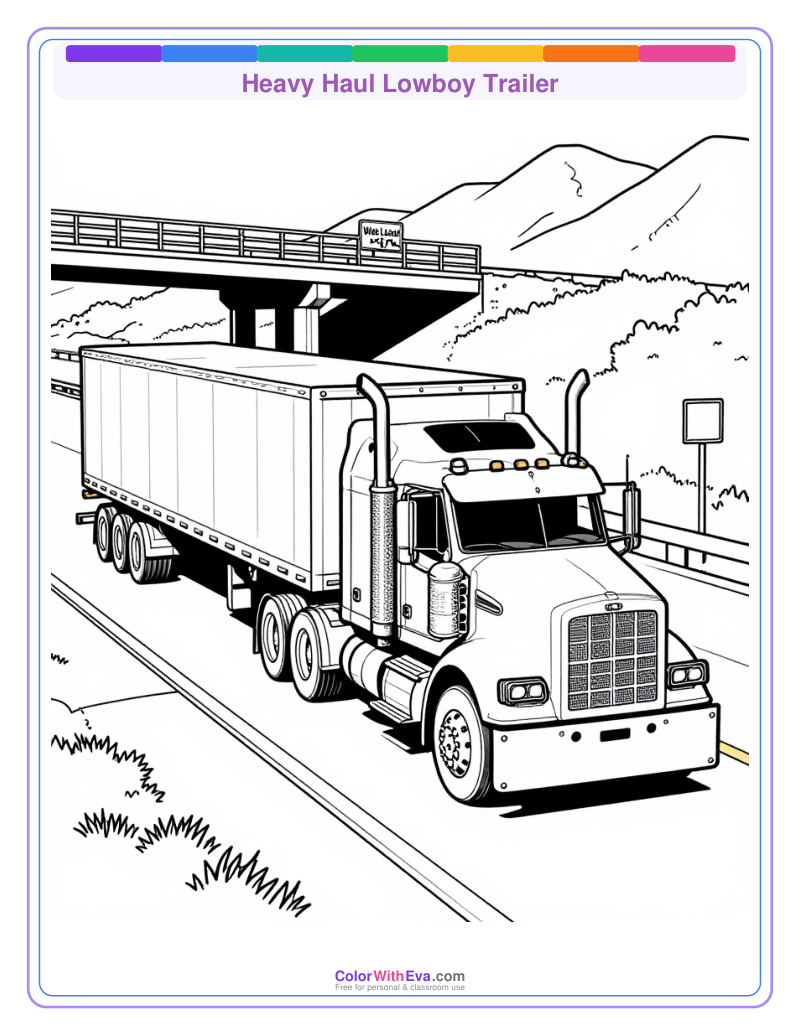 Heavy Haul Lowboy Trailer preview