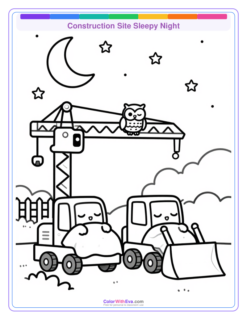 Construction Site Sleepy Night preview