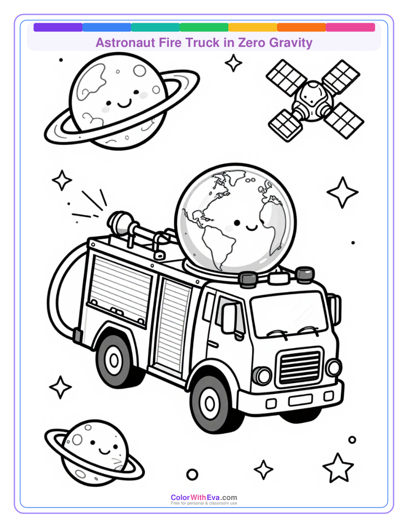 Astronaut Fire Truck in Zero Gravity thumbnail