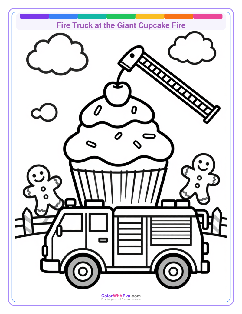 Fire Truck at the Giant Cupcake Fire thumbnail