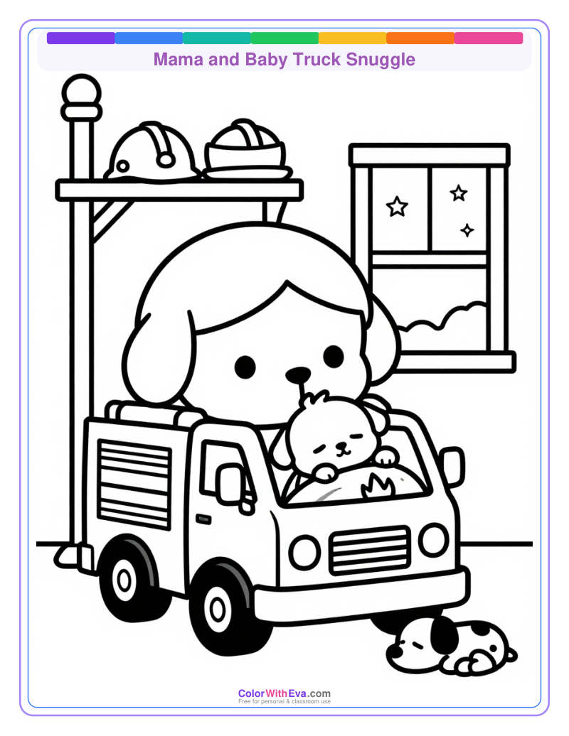 Mama and Baby Truck Snuggle thumbnail
