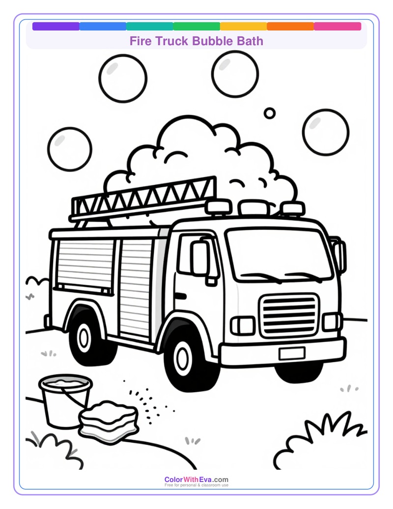Fire Truck Bubble Bath preview
