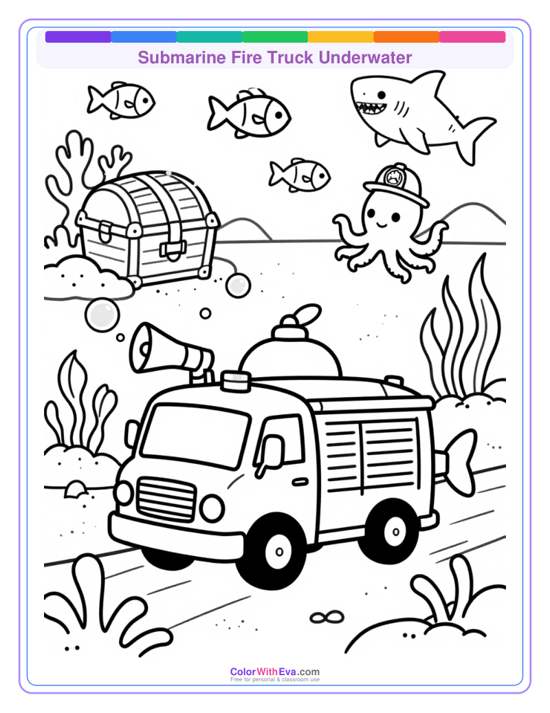 Submarine Fire Truck Underwater thumbnail