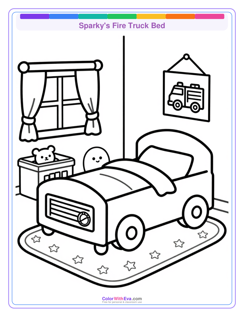 Sparky's Fire Truck Bed preview